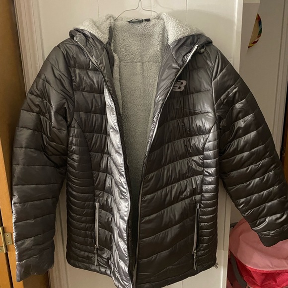 NWOT New Balance Tech Sherpa Hoodie Jacket, Size 1X - Picture 1 of 9